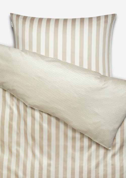 Bettwäsche-Set Model Classic Stripe — Oatmeal