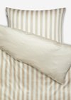 Marc O'Polo Beddengoedset model Classic Stripe, Unisex, beige, 140x200_+_70x90, 100% Biologisch katoen