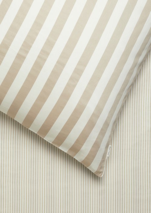 Bettwäsche-Set Model Classic Stripe — Oatmeal