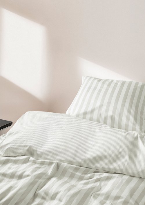Bettwäsche-Set Model Classic Stripe — Silver