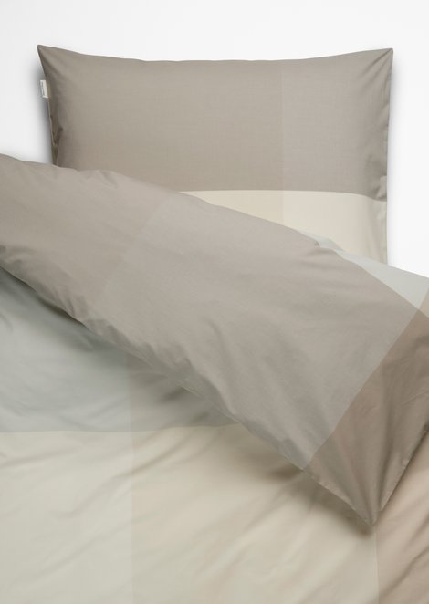 Marc O'Polo Bettwäsche-Set Model Erliv, Unisex, grau, 140x220-+-60x70, 100% Bio-Baumwolle