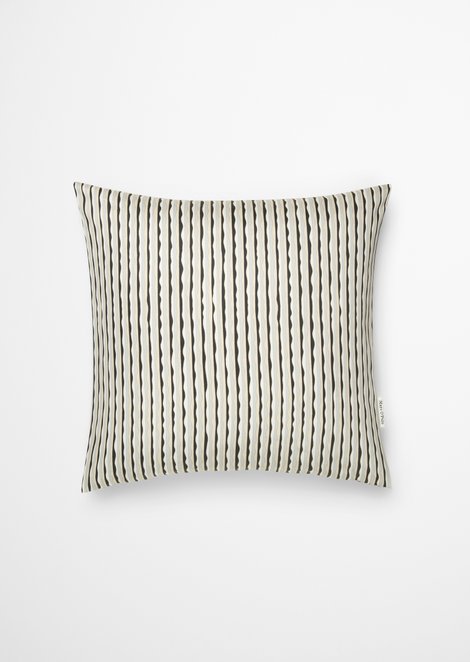 Marc O'Polo Kussenhoes model Janne, Unisex, grijs, 40x40, 100% Biologisch katoen