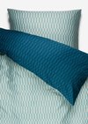 Marc O'Polo Wende-Bettwäsche-Set Model Sillia, Unisex, blau, 140x200-+-70x90, 100% Organic Cotton