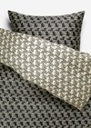 Marc O'Polo Bettwäsche-Set Model Monogram, Unisex, schwarz, 140x200-+-70x90, 100% Organic Cotton