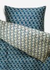 Marc O'Polo Beddengoed set model Monogram, Unisex, blauw, 140x200_+_70x90, 100% Biologisch katoen