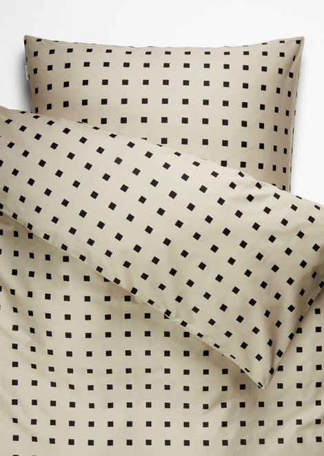 Marc O'Polo Beddengoedset model Iben, Unisex, zwart, 140x220_+_60x70, 100% Biologisch katoen