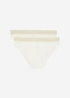 Marc O'Polo Feinripp-Slip, Damen, weiss, Gr. m, 95% Baumwolle, 5% Elasthan