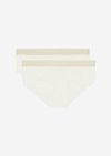 Marc O'Polo Feinripp-Hipster-Panty, Damen, weiss, Gr. l, 95% Baumwolle, 5% Elasthan