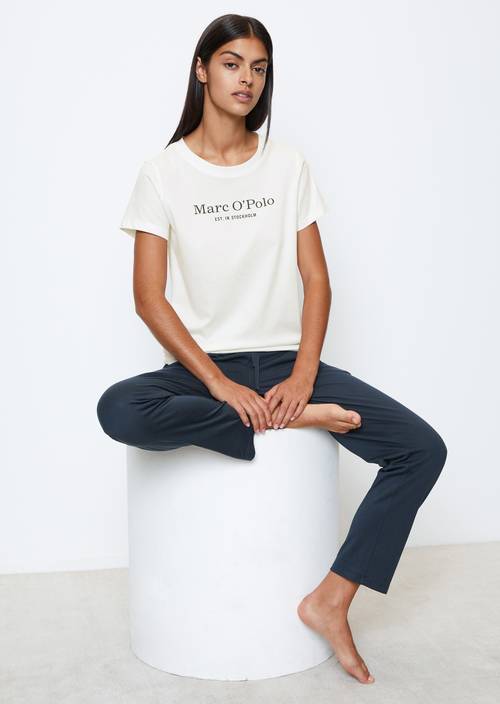 Camiseta cómoda de manga larga white cotton - Imagen del producto 1