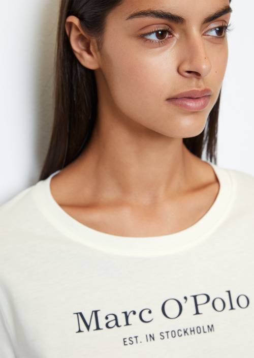 Camiseta cómoda de manga larga white cotton - Imagen del producto 2