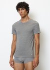Marc O'Polo Lounge T-shirt met ronde halslijn, Heren, grijs, Xl, 95% Katoen, 5% Elasthaan