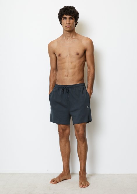 Marc O'Polo Jersey loungeshort, Heren, blauw, S, 100% Katoen