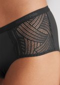 Hipster with lace insert at the side - black | Slips | MARC