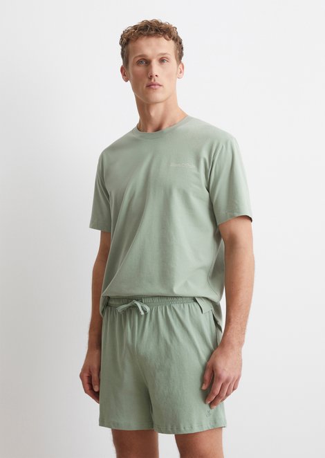 Marc O'Polo Lounge jersey shorts, Heren, groen, Xl, 100% Katoen