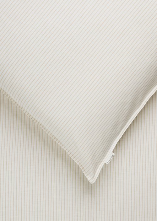 Bettwäsche-Set Model Classic Fine Stripe — Dark Sand