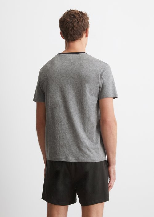 Lounge set — grey melange/black