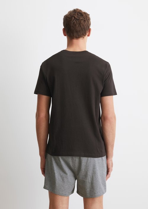 Lounge set — black/grey melange