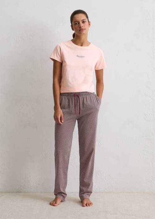 Loungebroek Gemaakt van puur biologisch katoen rood Ondergoed