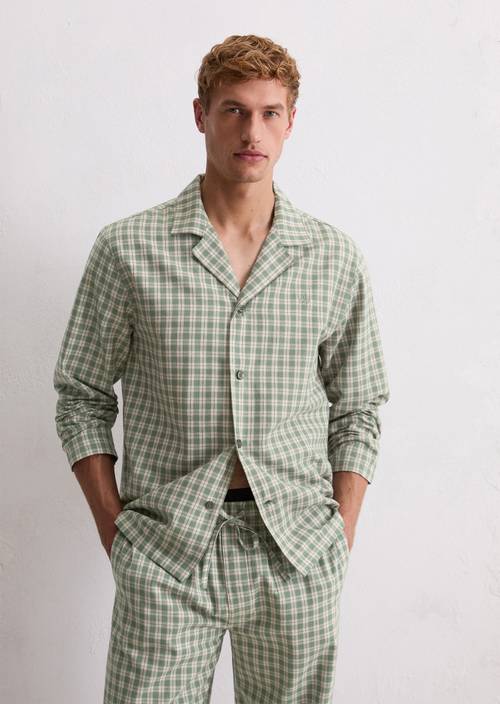 Lounge shirt winter sage check - Product image 1