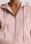 Lounge zipper hoodie regular in heavyweight jersey - violet