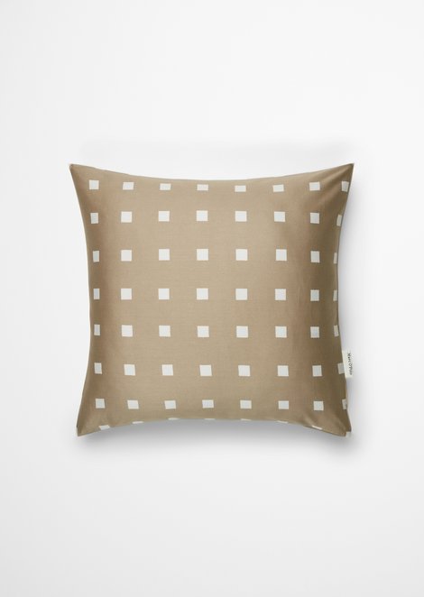 Marc O'Polo Kussenhoes model Iben, Unisex, beige, 40x40, 100% Biologisch katoen