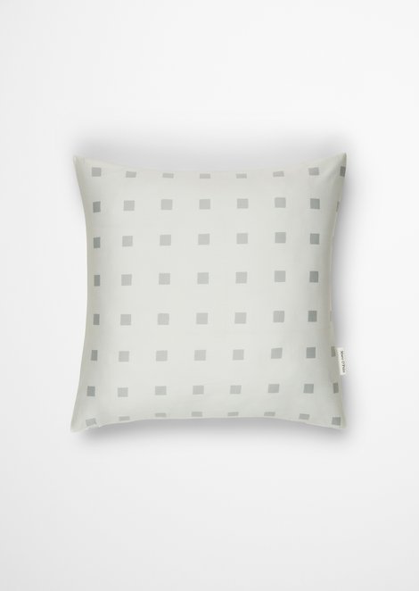 Marc O'Polo Kussenhoes model Iben, Unisex, grijs, 40x40, 100% Biologisch katoen