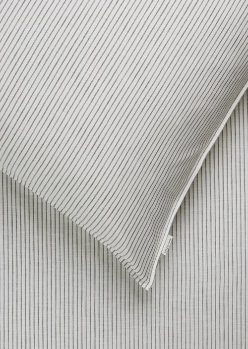Bettwäsche-Set Model Classic Fine Stripe — Anthracite