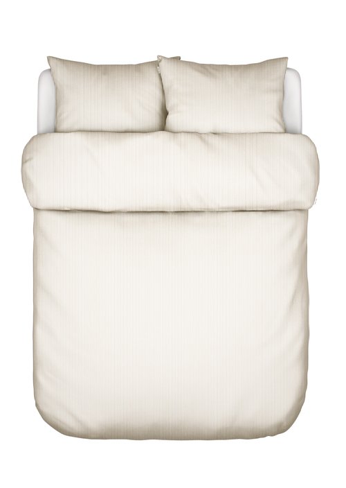 Bettwäsche-Set Model Classic Fine Stripe — Dark Sand