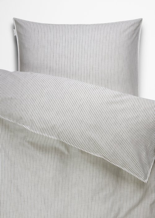 Bettwäsche-Set Model Classic Fine Stripe — Anthracite
