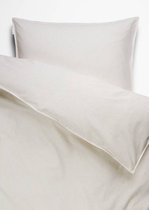 Beddengoedset model Classic Fine Stripe Dark Sand - Product afbeelding 1