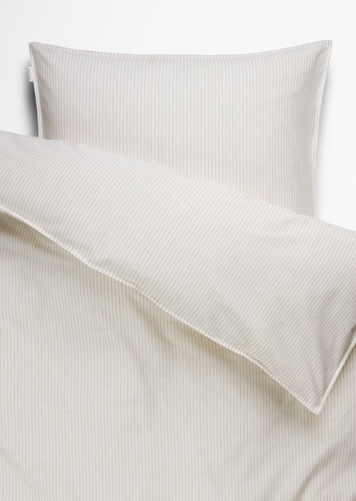 Bettwäsche-Set Model Classic Fine Stripe — Dark Sand