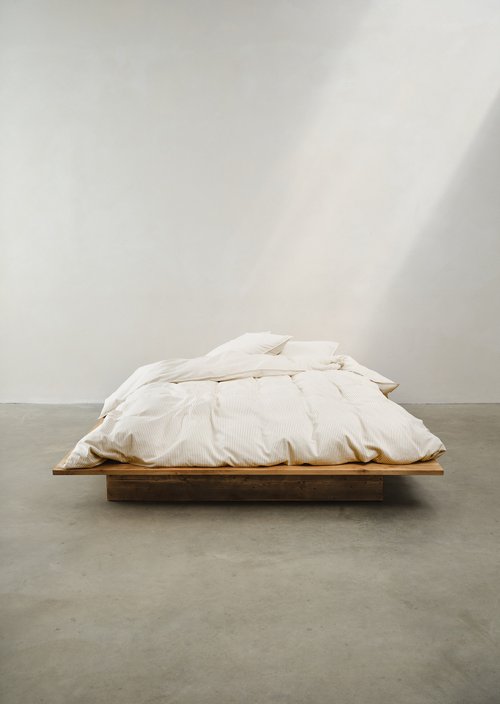Bettwäsche-Set Model Classic Fine Stripe — Dark Sand