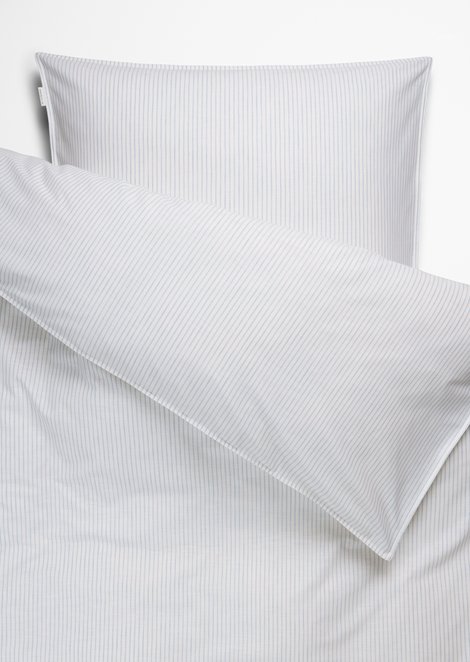 Marc O'Polo Bettwäsche-Set Model Classic Fine Stripe, Unisex, blau, 140x200-+-70x90, 100% Bio-Baumwolle