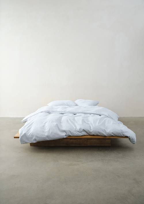 Beddengoedset model Classic Fine Stripe Denim Blue - Product afbeelding 2