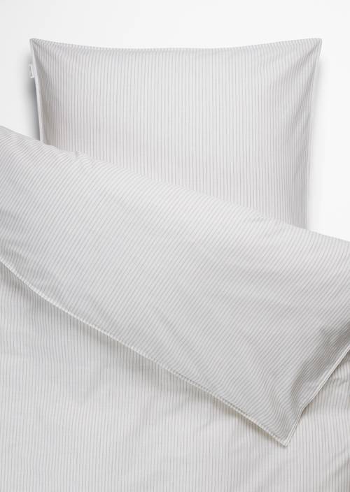 Beddengoedset model Classic Fine Stripe Grey Mist - Product afbeelding 1