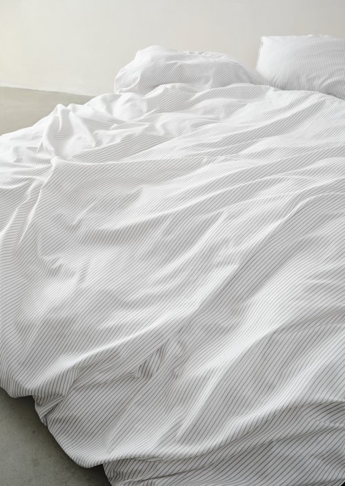 Bettwäsche-Set Model Classic Fine Stripe — Grey Mist