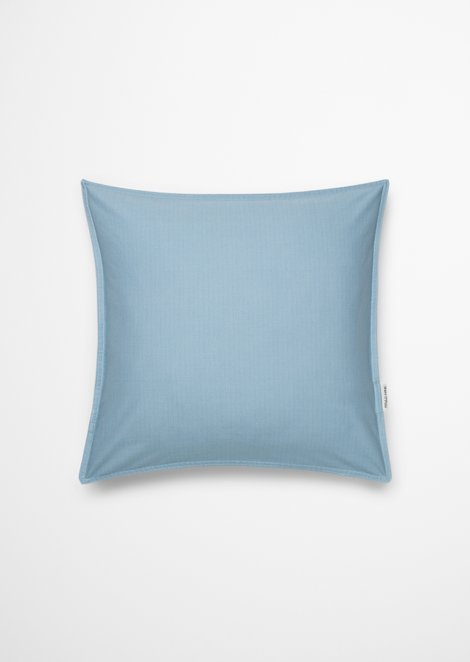 Marc O'Polo Kussenhoes model Senja, Unisex, blauw, 40x40, 100% Biologisch katoen
