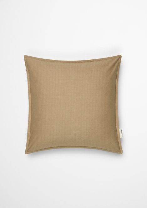 Marc O'Polo Kussenhoes model Senja, Unisex, bruin, 40x80, 100% Biologisch katoen
