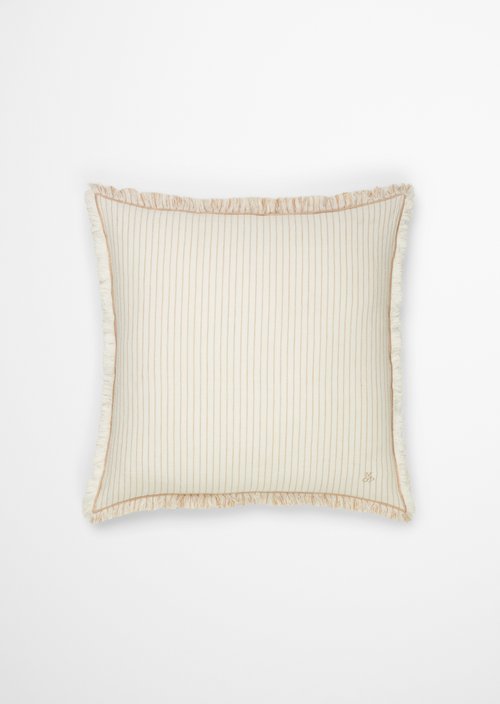Decorative cushion model Fine Stripe — Dark Sand