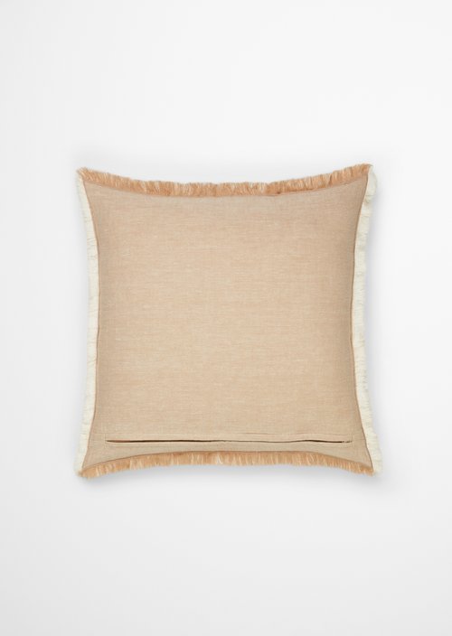 Decorative cushion model Fine Stripe — Dark Sand