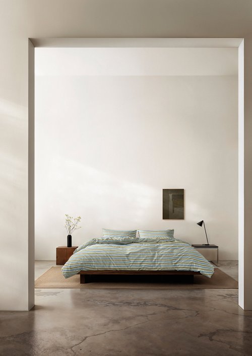 Bed linen set model Olle — Denim Blue