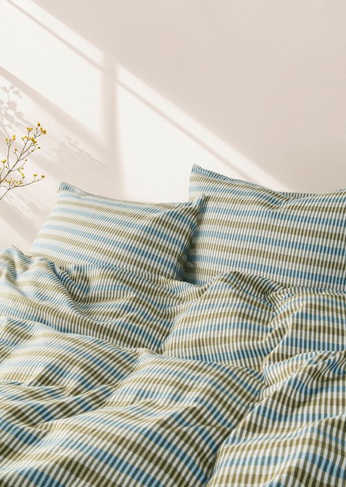 Bed linen set model Olle — Denim Blue