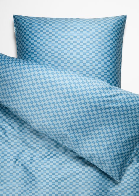 Marc O'Polo Beddengoedset model Svea, Unisex, blauw, 155x220_+_80x80, 100% Biologisch katoen