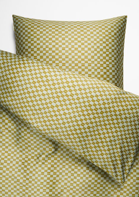 Marc O'Polo Beddengoedset model Svea, Unisex, groen, 155x220_+_80x80, 100% Biologisch katoen