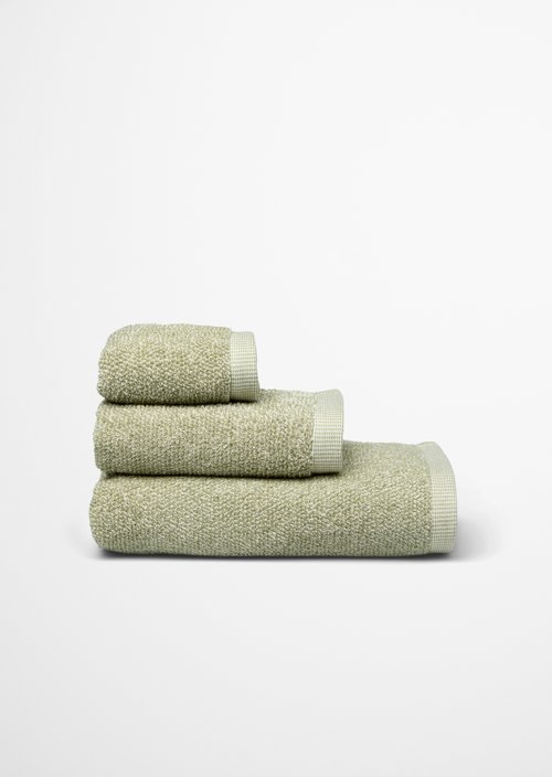 Guest towel model Timeless melange — Moss Green