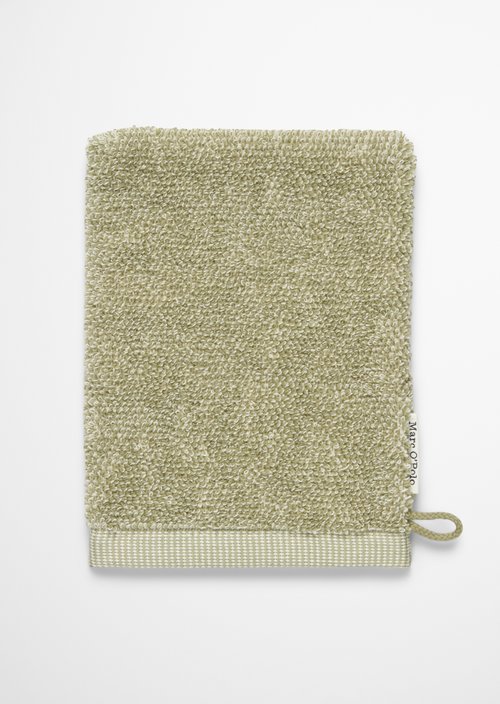 Wash mitt model Timeless melange — Moss Green