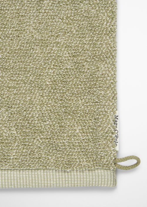 Wash mitt model Timeless melange — Moss Green