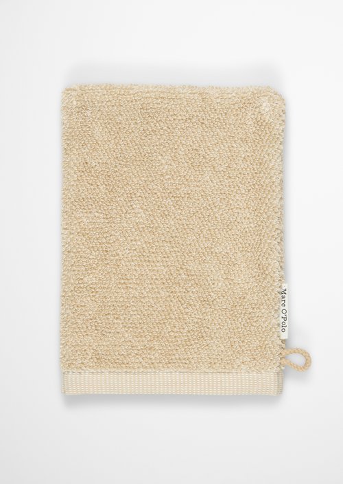 Wash mitt model Timeless melange — Dark Sand