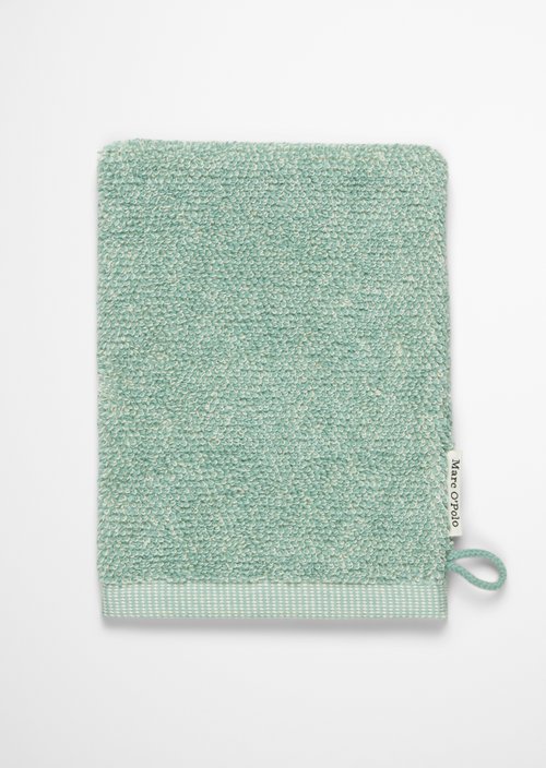 Wash mitt model Timeless melange — Aquamarine