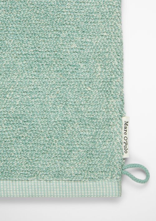 Wash mitt model Timeless melange — Aquamarine